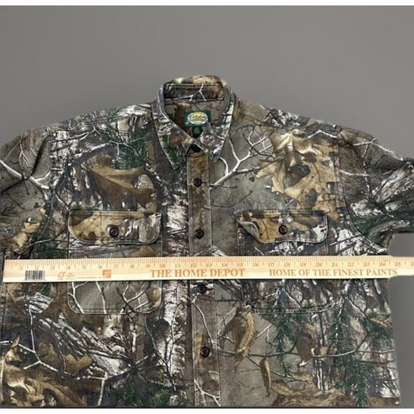 Vintage 90’s Cabela’s Hunting Denim Twill Button Down Shacket Shirt Men’s Large - Picture 3 of 12